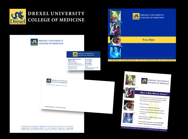 Branding for Drexel University College of Medicine, Philadelphia, PA